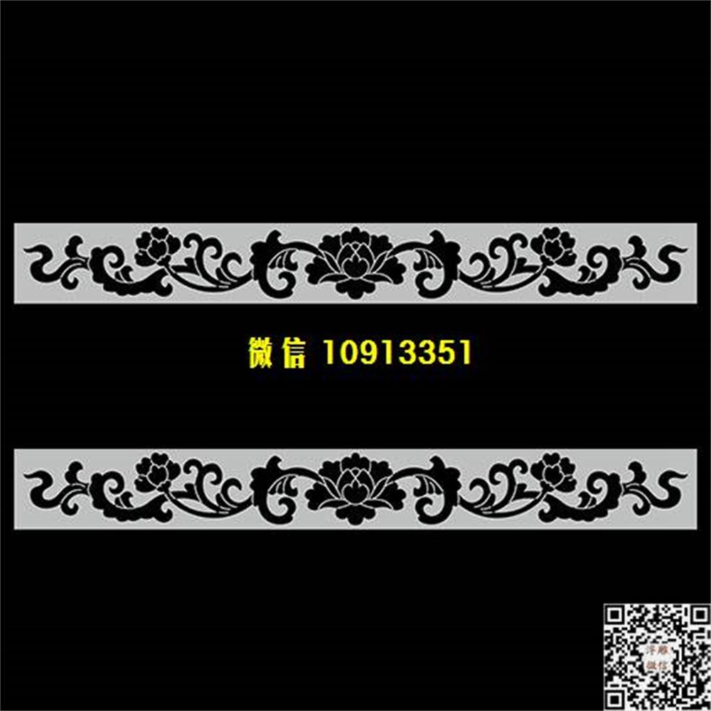 精雕图198牡丹花精雕图线雕图线条图单线铣底图_电脑雕刻plt文泰矢量图精雕图浮雕图